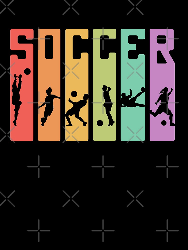 Retro Striped Soccer Design - Alyssa Koerber by Alyssa Koerber