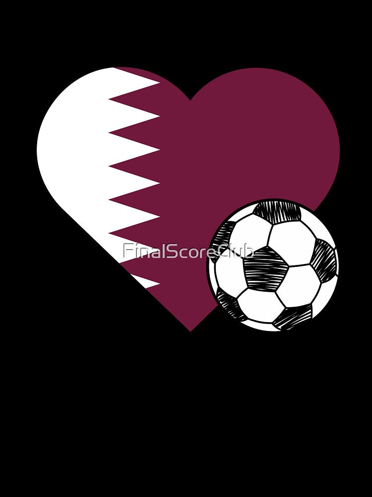 Qatar Soccer Heart Design by FinalScoreClub