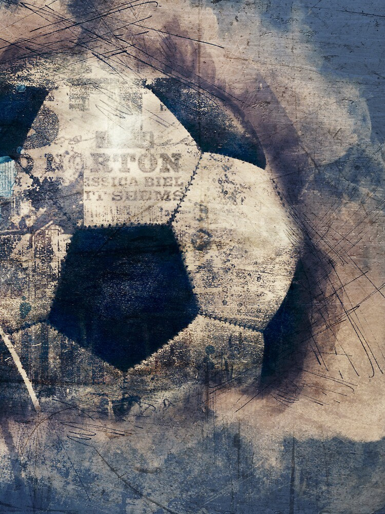 Abstract Blue Grunge Soccer by Gatterwe