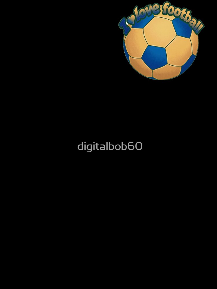 I Love Football Retro Soccer Graphic by digitalbob60