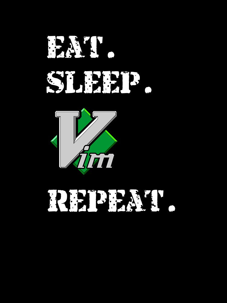 Eat Sleep Vim Repeat Vi IMproved Editor Sweatshirt by Rainwater Merch