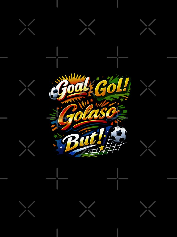 Colorful Soccer Typography of Goal in Different Languages by BrickByDream