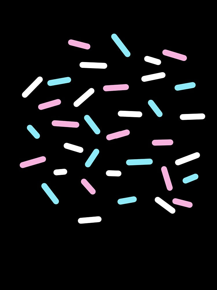 Cotton Candy Sprinkles, Blue Pink White by Darcey Middleton