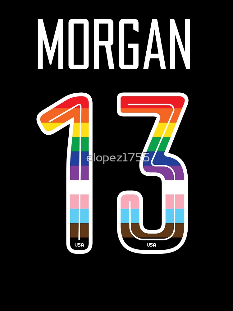 Alex Morgan 13 / USWNT / Alex Morgan Pride Jersey Style by elopez1755