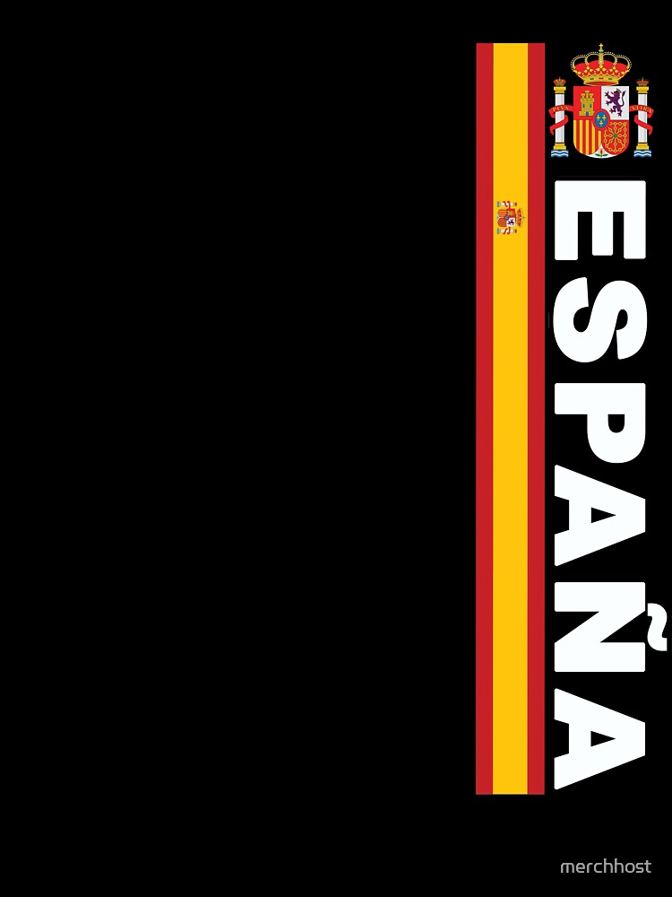 Espana Spanish Soccer Jersey Style Left Side Flag Design by merchhost