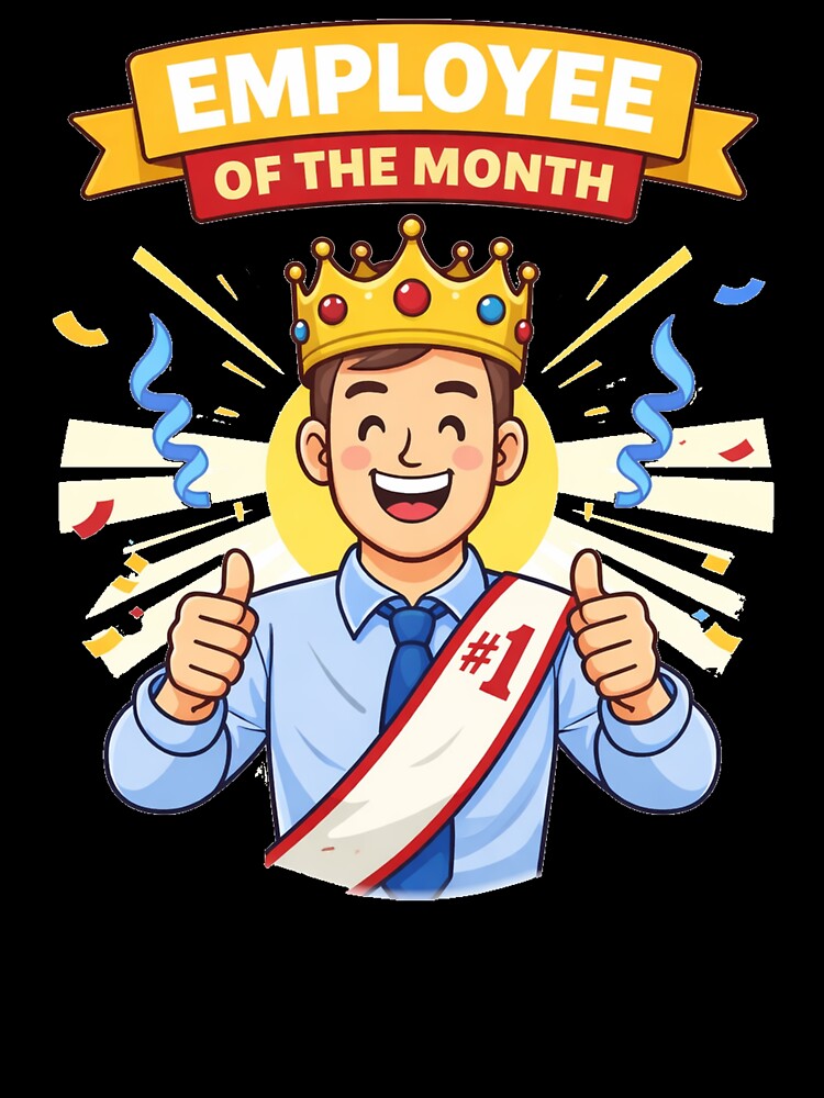 Employee of the Month ? #1 Worker Award (Funny Office Graphic) by Kiziorq