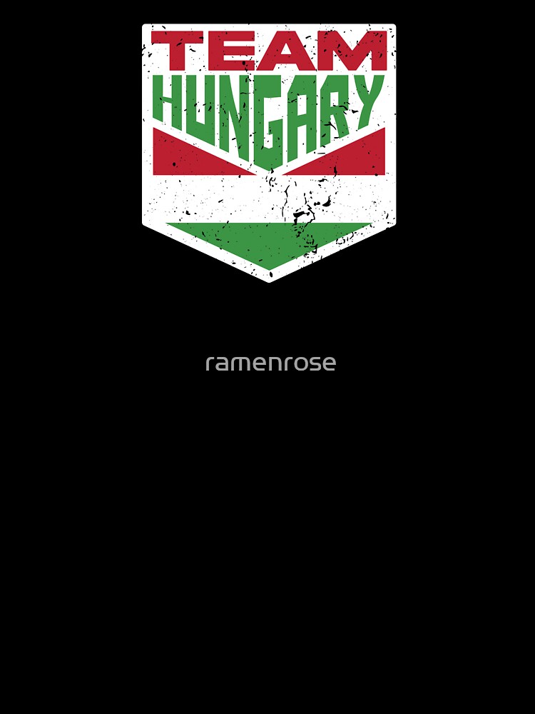 Team Hungary, Hungarian Distressed Flag, Vintage Supporter by ramenrose