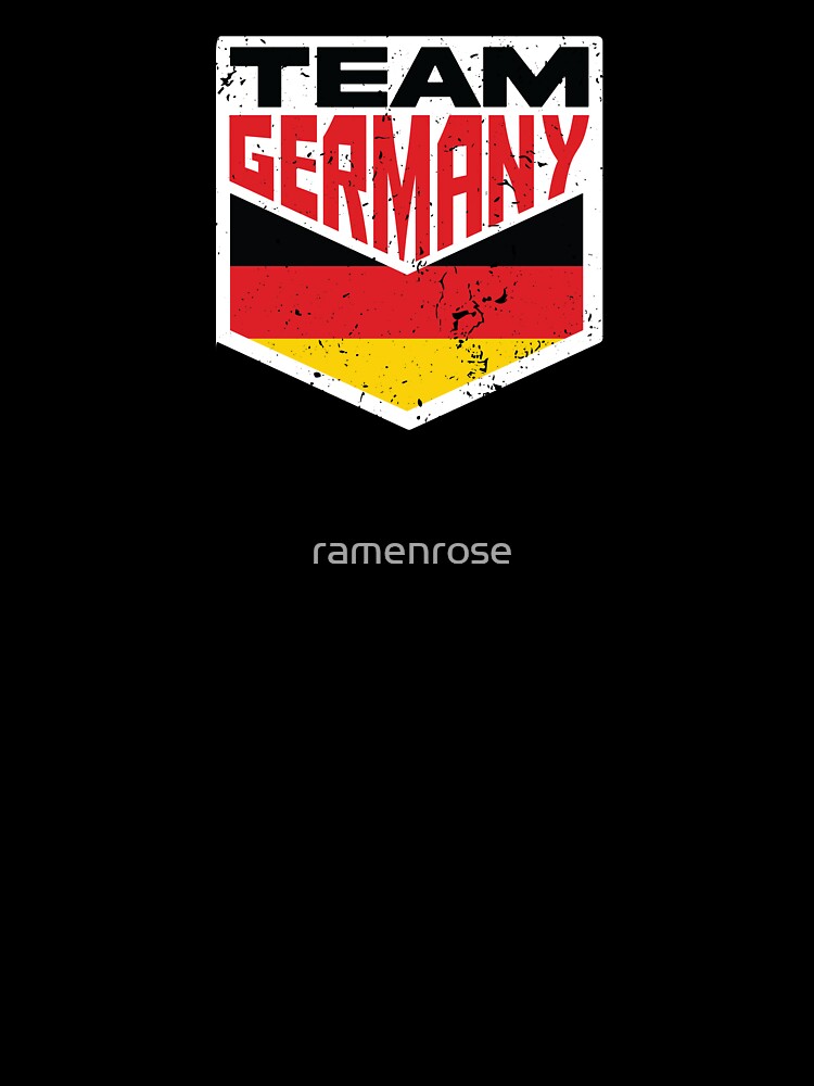 Team Germany, Deutsch Distressed Flag, Vintage Supporter Sport by ramenrose