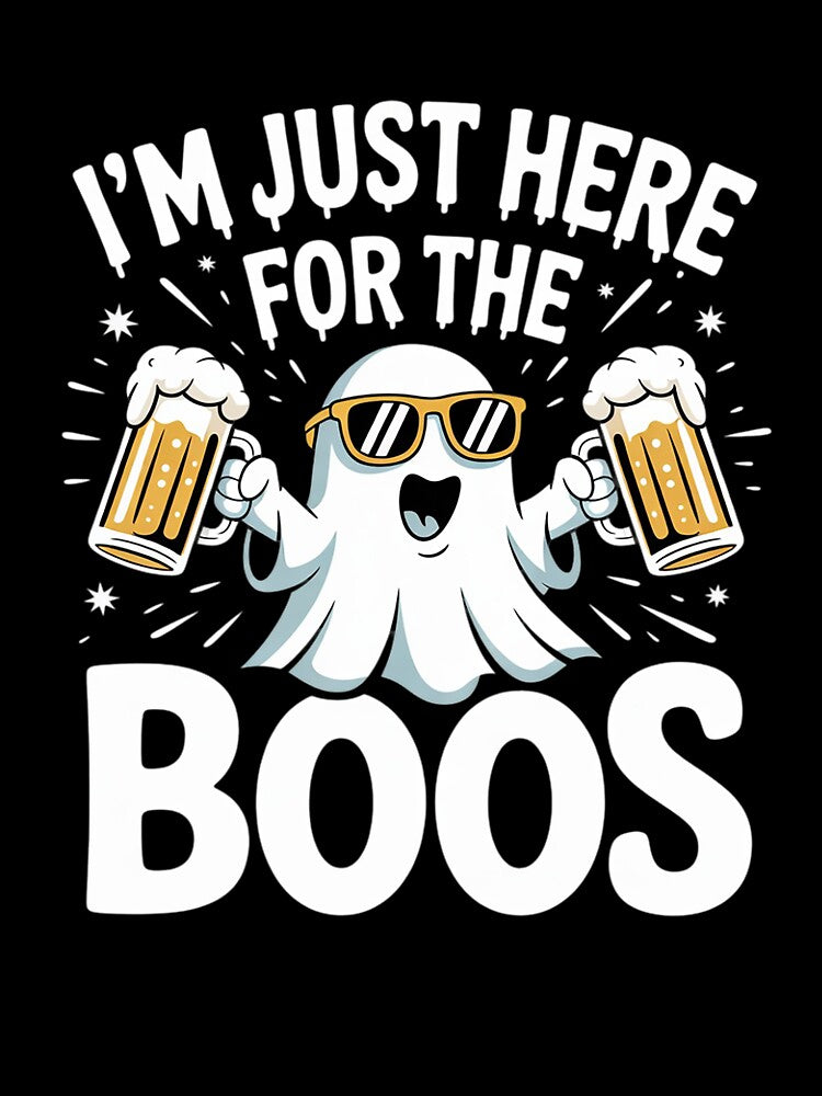 I'm Just Here For The Boos Halloween Ghost Beer Crew men by KotexTemu