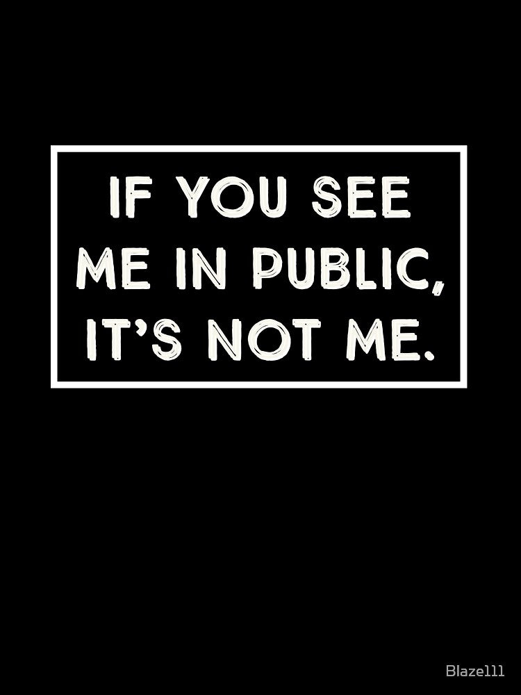 If You See Me In Public, It's Not Me. by Blaze111