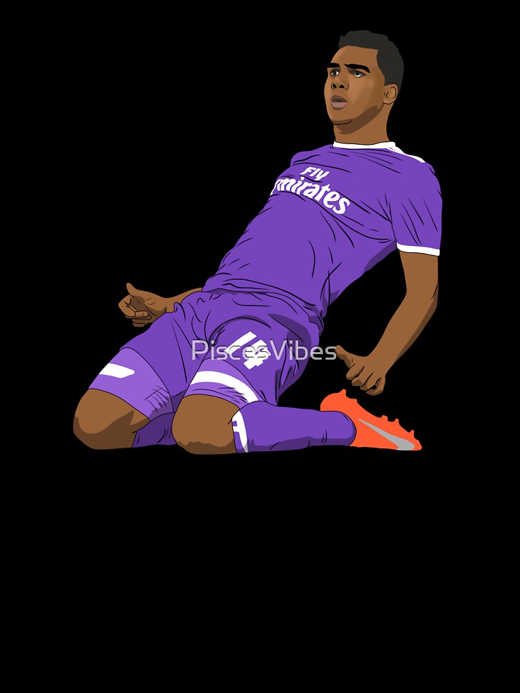Carlos Henrique Casemiro Knee Slide Goal Celebration Madrid by PiscesVibes