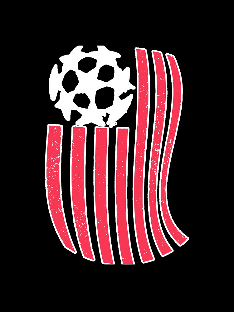 Usa Flag With Soccer Ball Distressed by NeverLoseSF