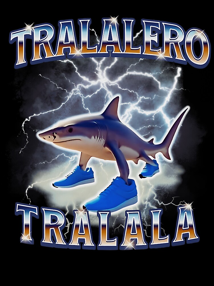 Tralalero Tralala Funny Meme Shark Retro Bootleg Memes by MaritzaVande