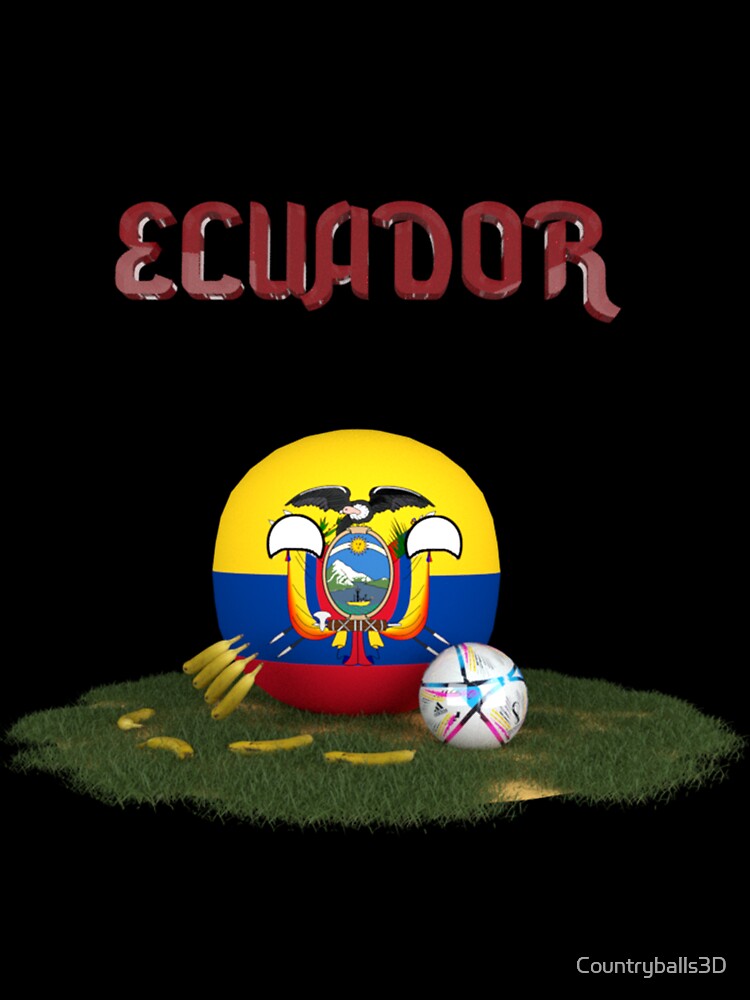 Ecuador Flag World Cup 2022 by Countryballs3D