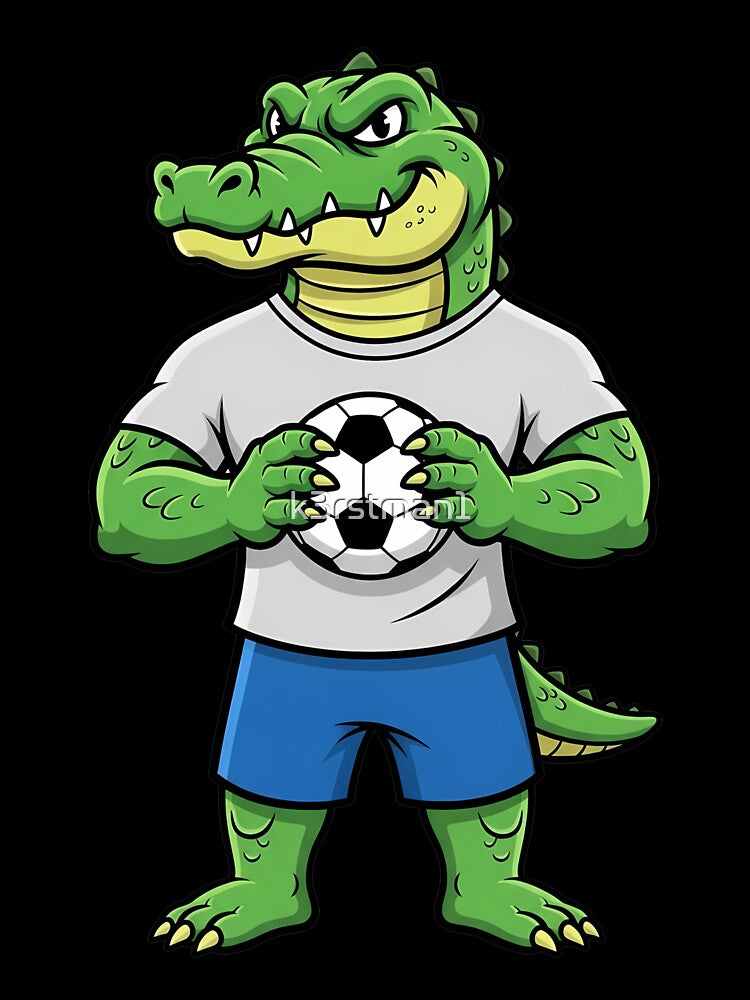 Soccer Gator Mascot Ball Player by k3rstman1