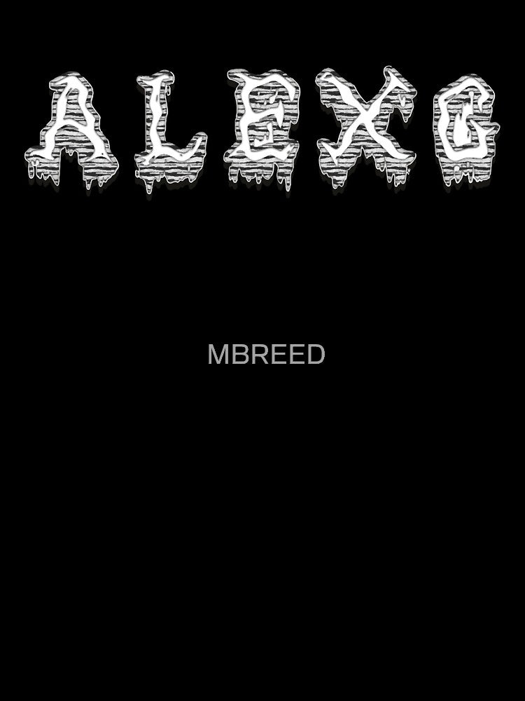 (Sandy) Alex G Faded Zebra Font by MBREED
