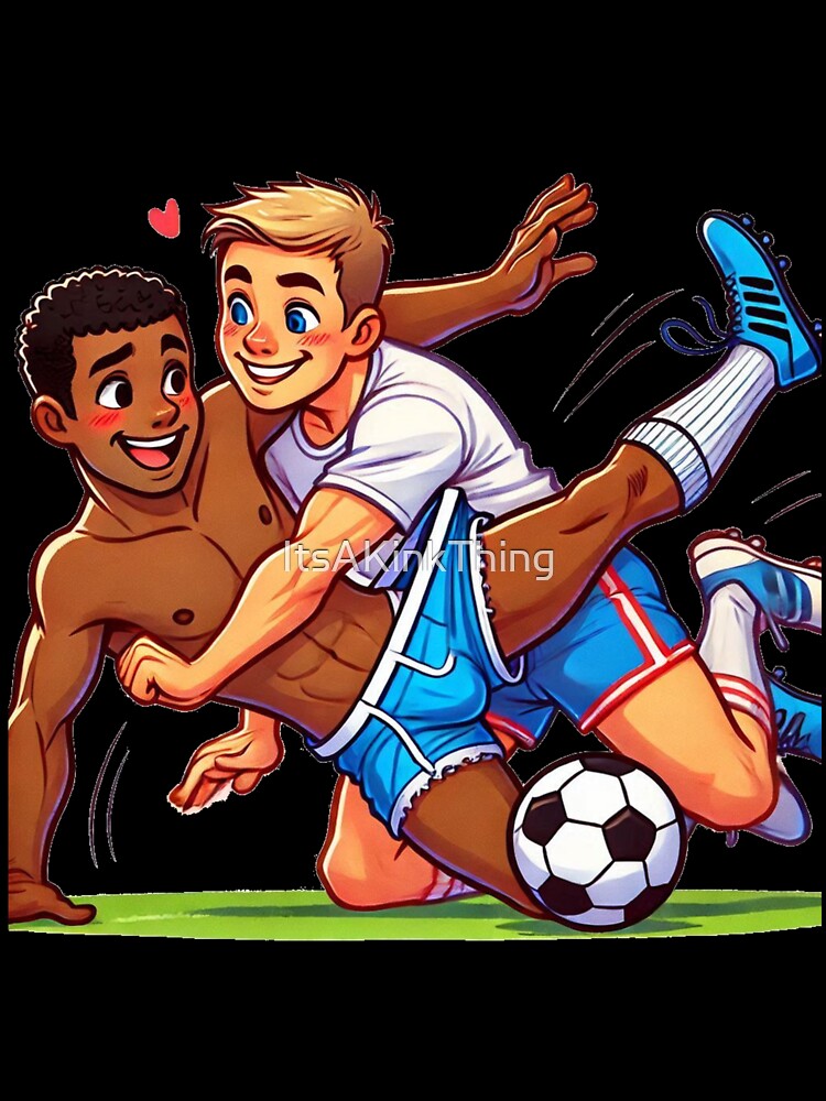 Ooops! Football Fun Daddies - LGBTQ Gay Pride Berber Brushstrokes Graphic Design by ItsAKinkThing