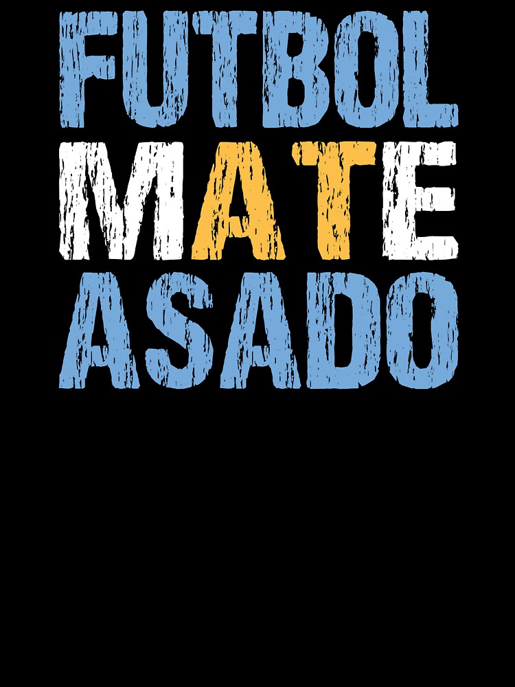 Futbol Mate Asado Argentinian Flag Argentina Distressed by Nirvanibex