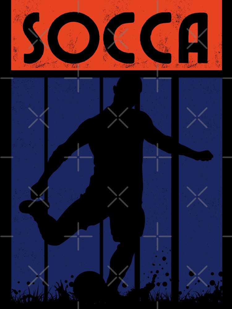 Socca Player Retro Style by Anniko Art Studio