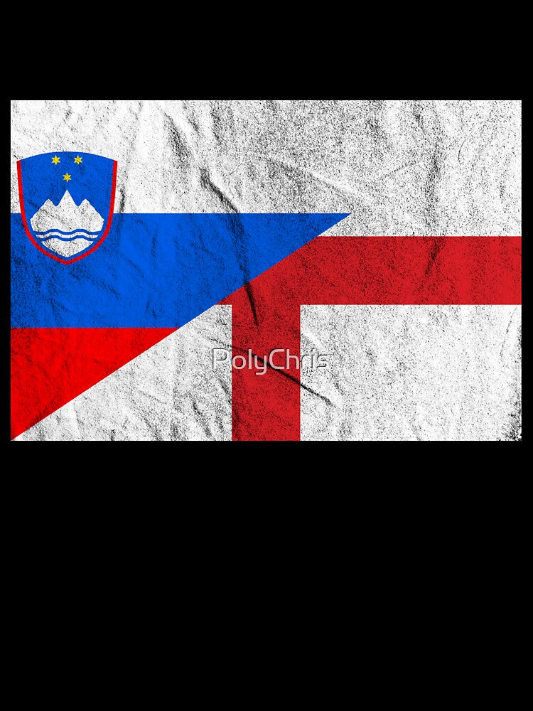 England Slovenia Flag by Carl's Clothing