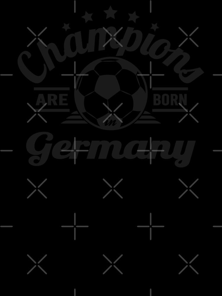 Champions Are Born In Germany , football fans vintage gift by lamjar-art