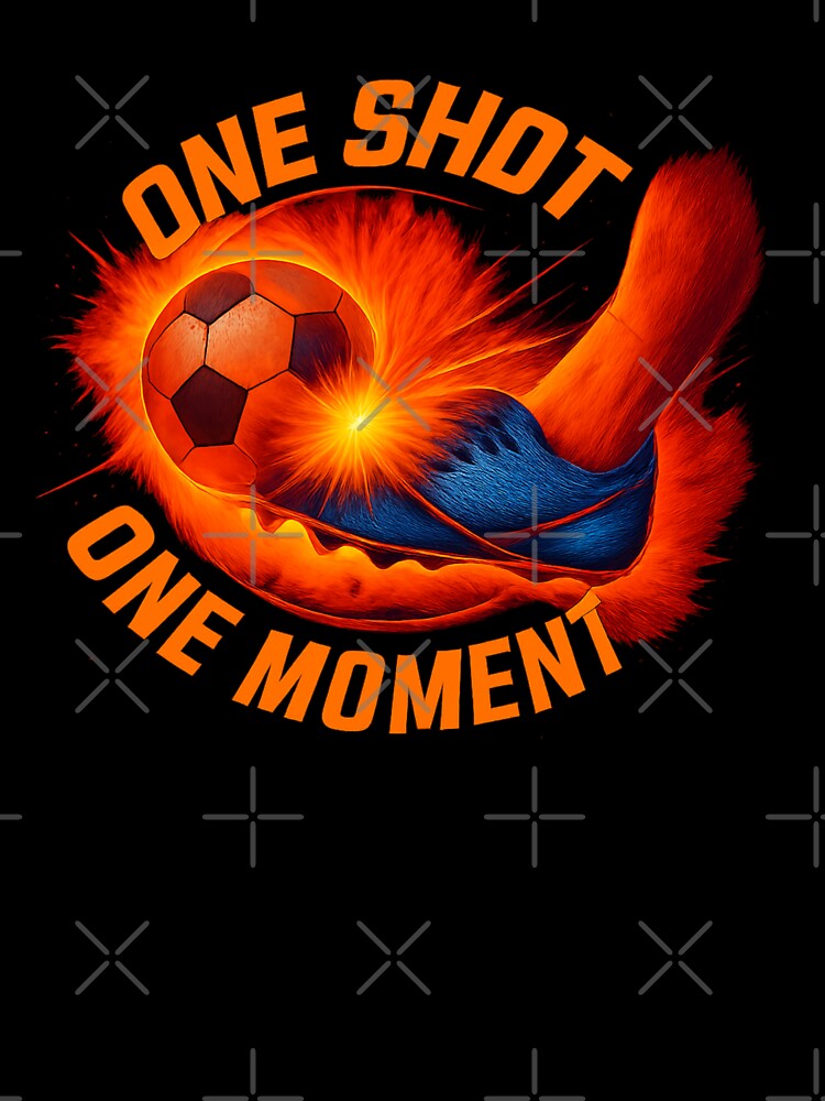One Shot One Moment - Explosive Football Impact Poster by MKreative Studio