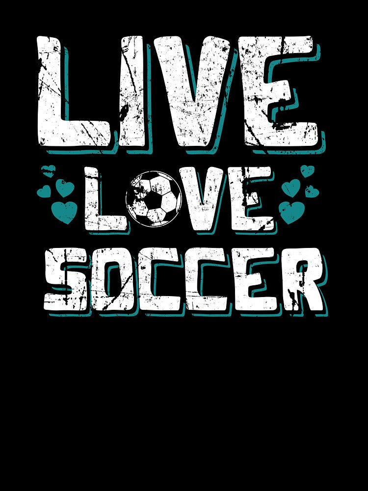 Funny Gifts For Soccer Players Girls Designns Live Love Soccer by CrookedCreek