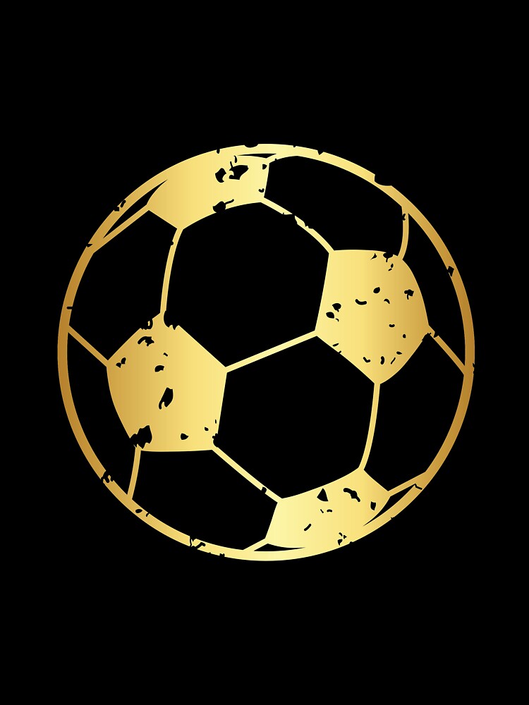 Gold Grunge Soccer Ball by Mysewcuteboutiq
