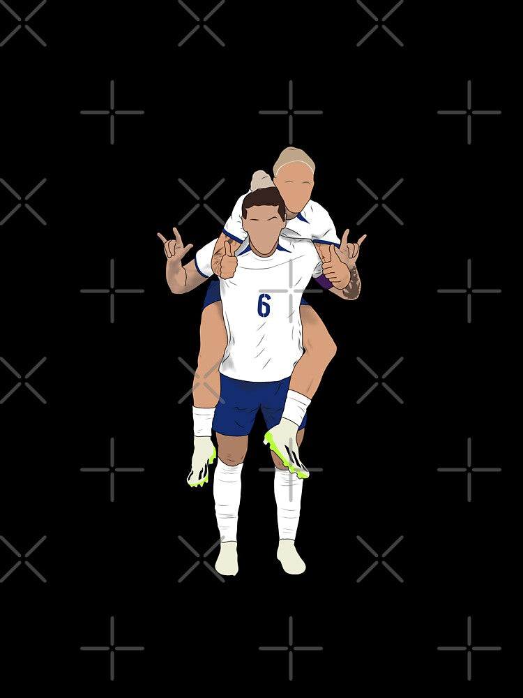 England Lionesses Rachel Daly Millie Bright Women's Fooball Minimalist by Hevding