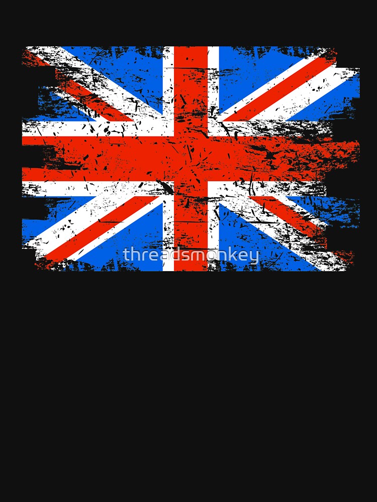 United Kingdom Gift Country Flag Patriotic Travel Shirt Europe Light by threadsmonkey