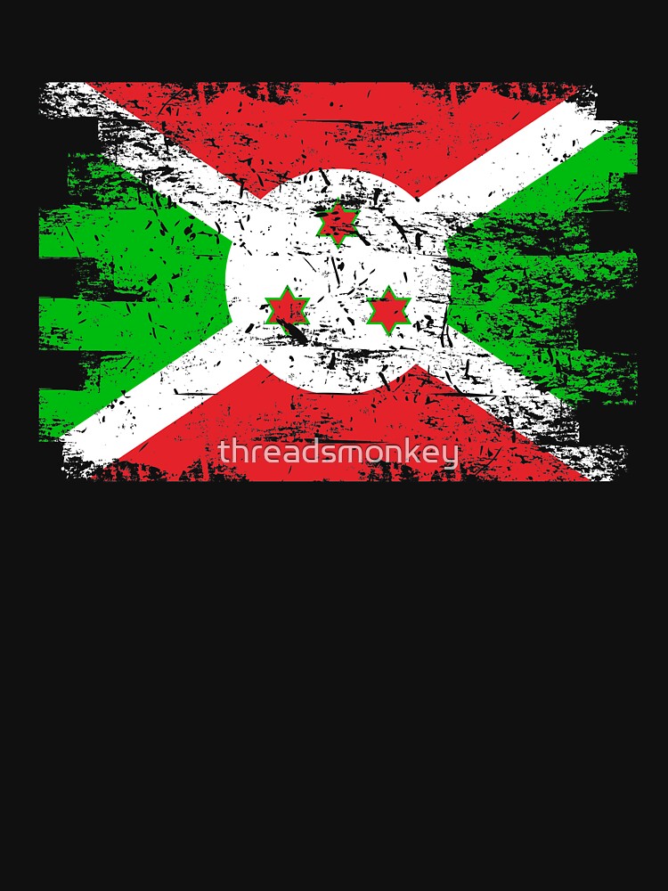 Burundi Shirt Gift Country Flag Patriotic Travel Africa Light by threadsmonkey