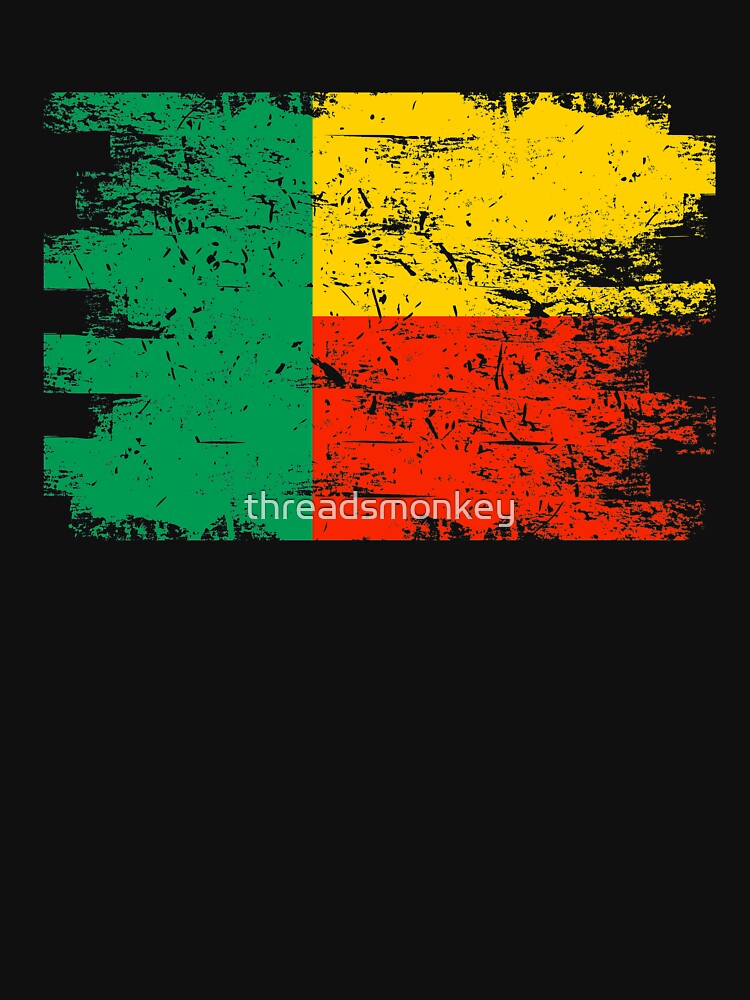 Benin Shirt Gift Country Flag Patriotic Travel Africa Light by threadsmonkey
