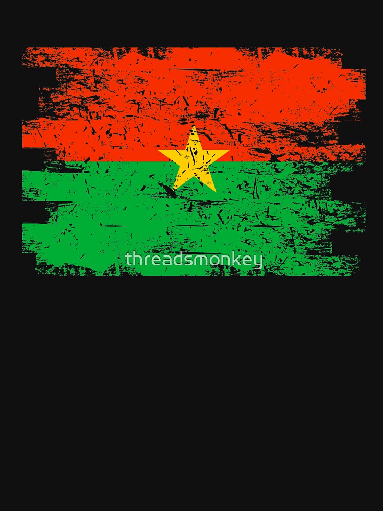 Burkina Faso Shirt Gift Country Flag Patriotic Travel Africa Light by threadsmonkey