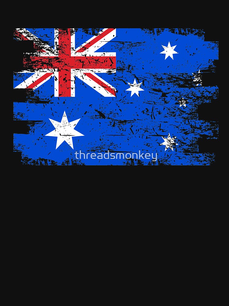 Australia Shirt Gift Country Flag Patriotic Travel Oceania Light by threadsmonkey