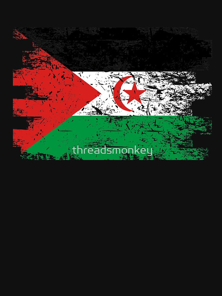 Sahrawi Arab Republic Shirt Gift Country Flag Patriotic Travel Africa Light by threadsmonkey