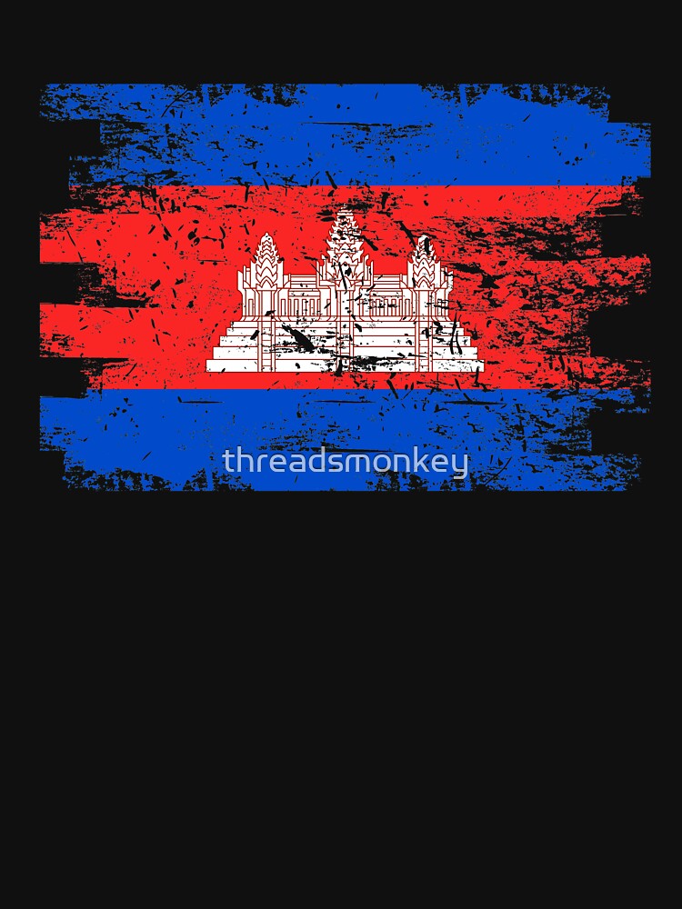 Cambodia Shirt Gift Country Flag Patriotic Travel Asia Light by threadsmonkey