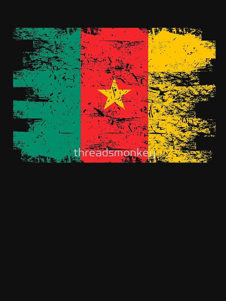 Cameroon Shirt Gift Country Flag Patriotic Travel Africa Light by threadsmonkey