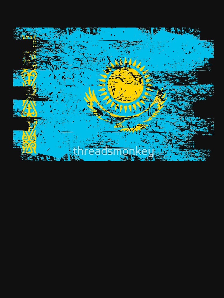 Kazakhstan Shirt Gift Country Flag Patriotic Travel Asia Light by threadsmonkey