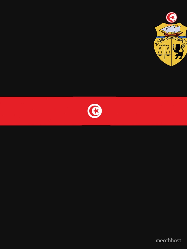 Tunisian Flag and Emblem Jersey Style Original by merchhost