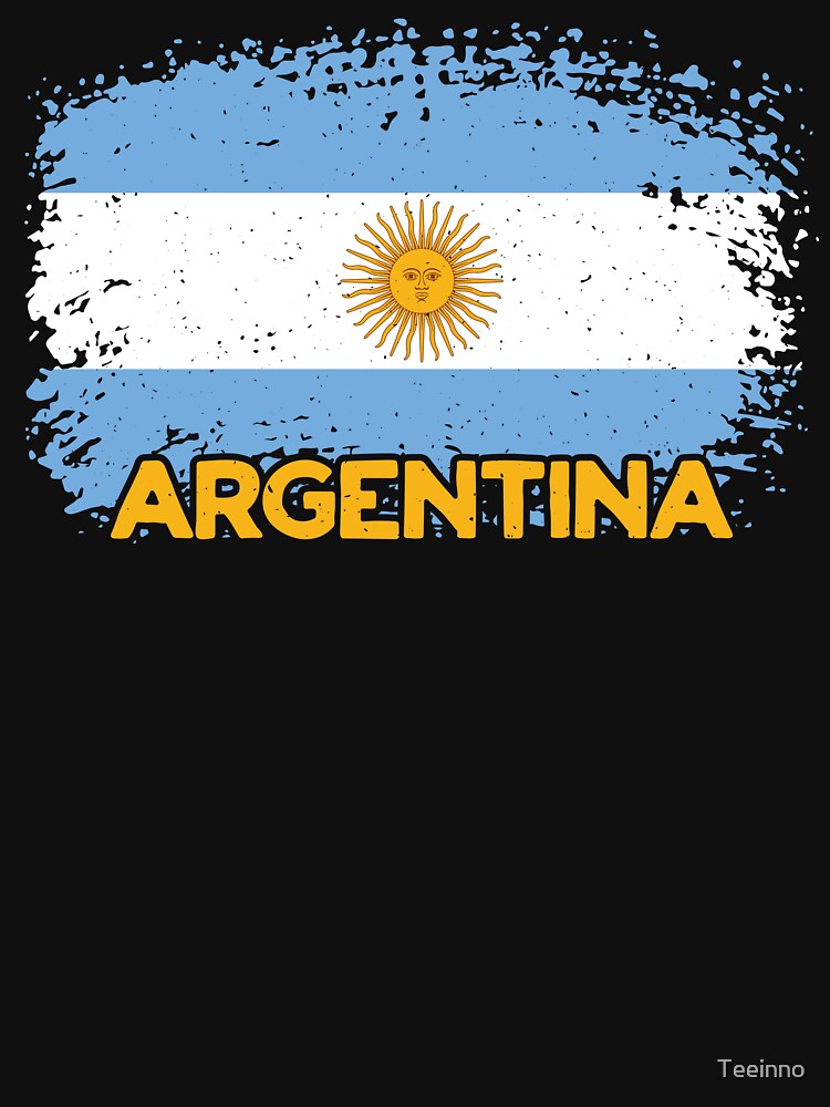 Vintage Argentina Argentinian Flag Pride Soccer Football  jersey by Teeinno