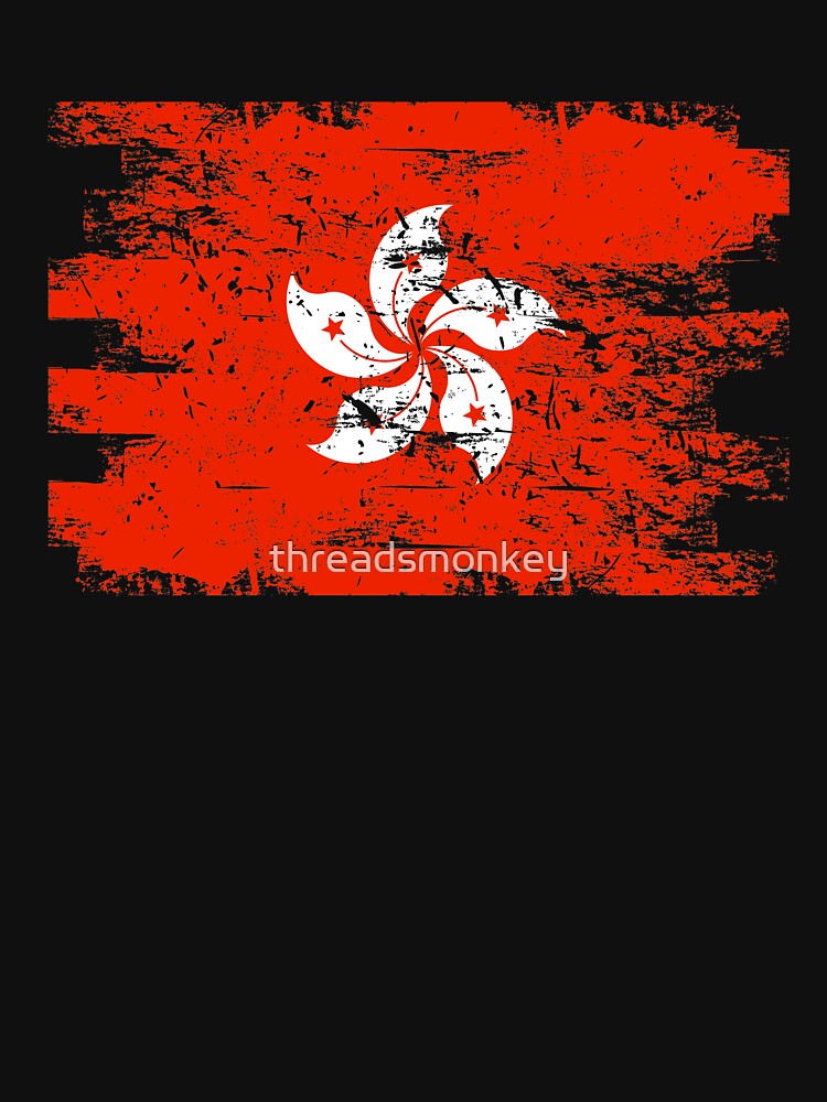 Hong Kong Shirt Gift Country Flag Patriotic Travel Asia Light by threadsmonkey