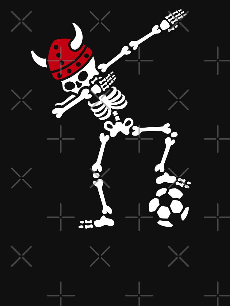 Denmark dab dabbing skeleton soccer football by LaundryFactory