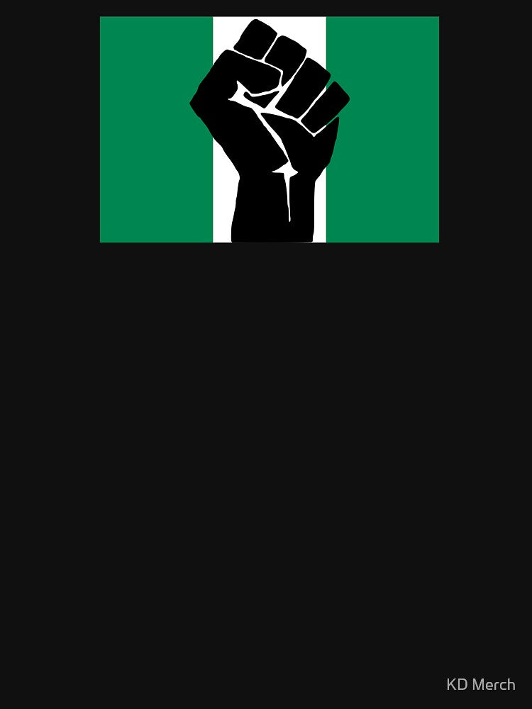Nigeria Flag, Black Pride, Melanin by KD Merch