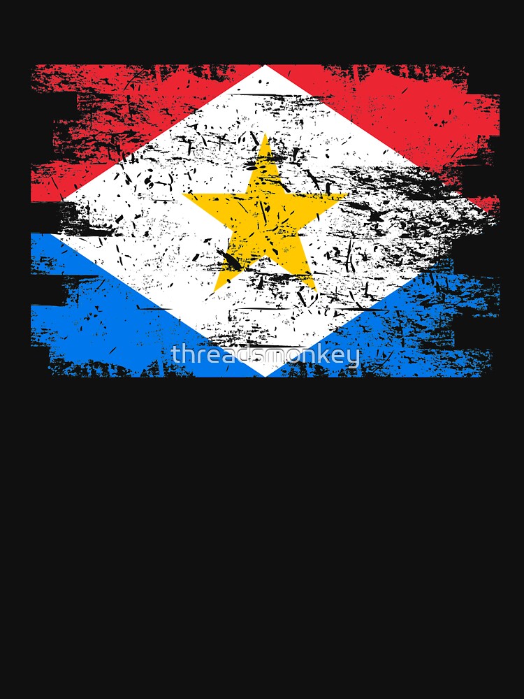 Saba Flag Gift Country Patriotic Travel Shirt Americas Light by threadsmonkey
