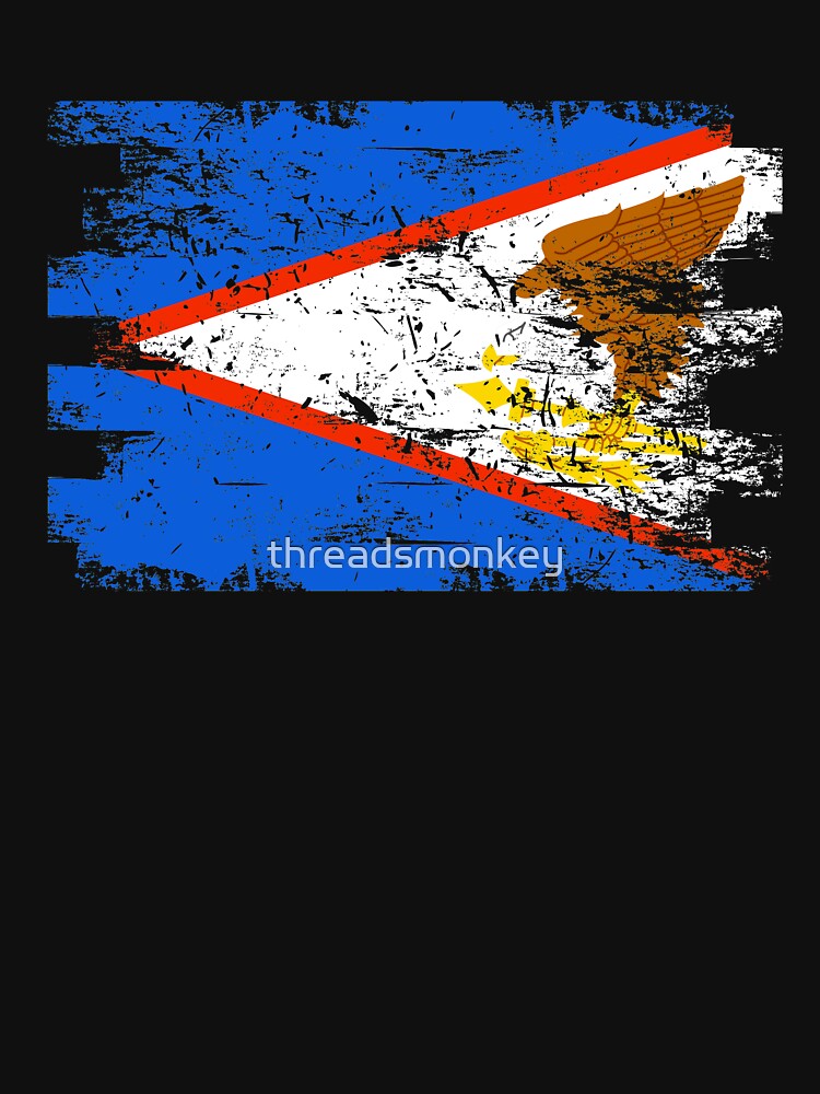American Samoa Shirt Gift Country Flag Patriotic Travel Oceania Light by threadsmonkey