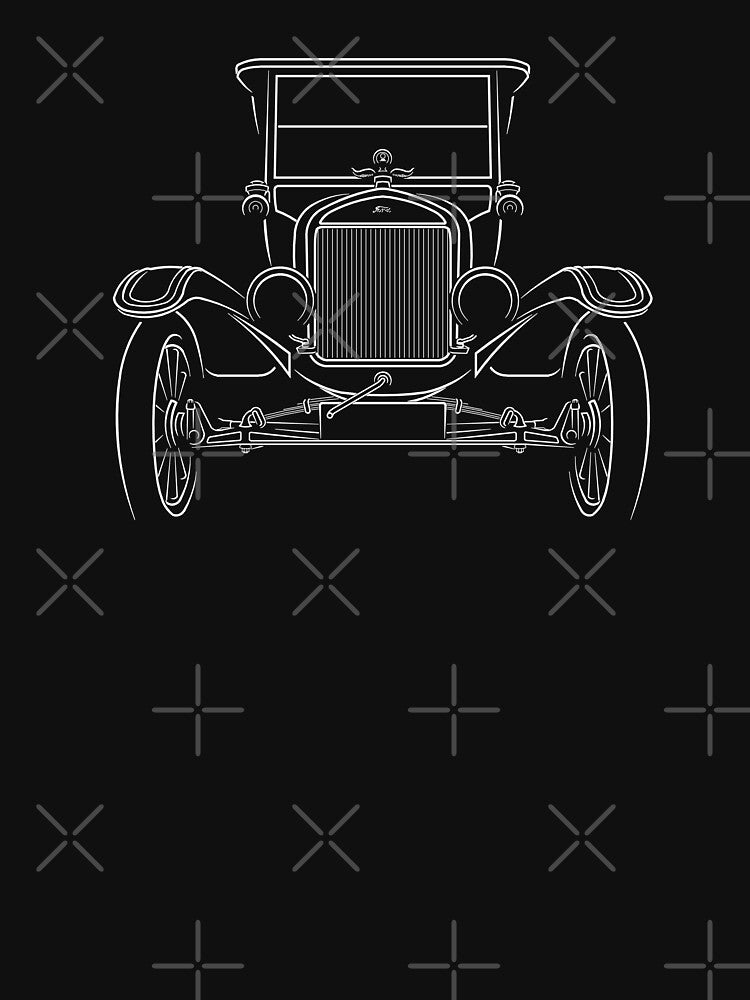 1925 Ford Model T - front stencil, white by mal-photography