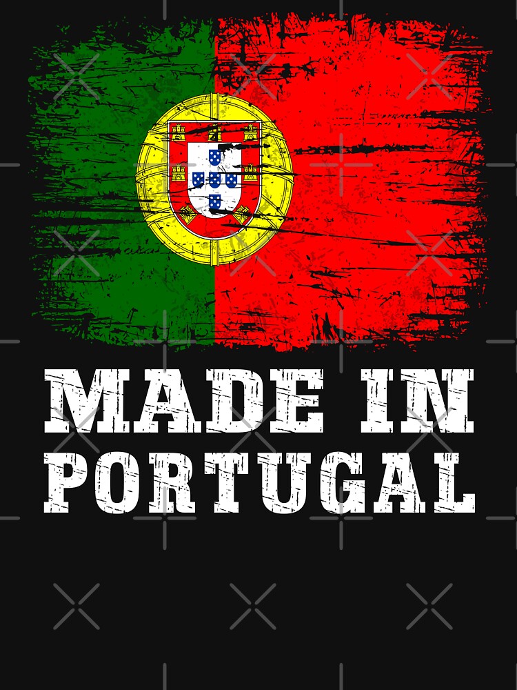 Vintage Made in Portugal Distressed Flag by Dmetalx Art Apparel