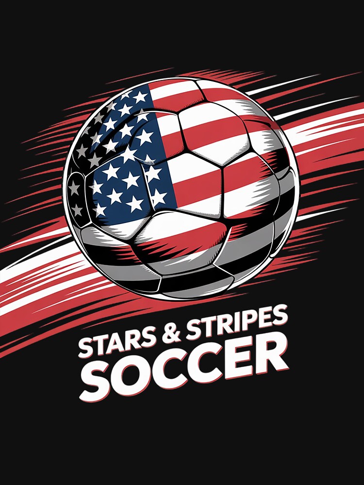 American Flag on Soccer Ball by KonstanKoraner