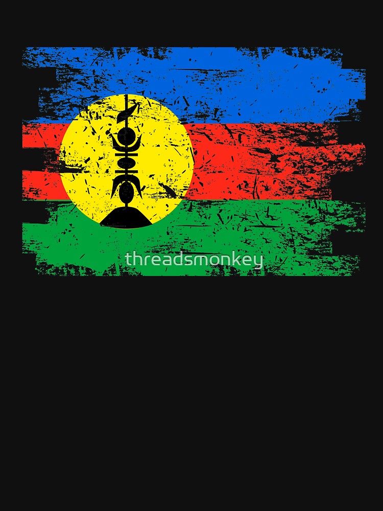 New Caledonia Shirt Gift Country Flag Patriotic Travel Oceania Light by threadsmonkey