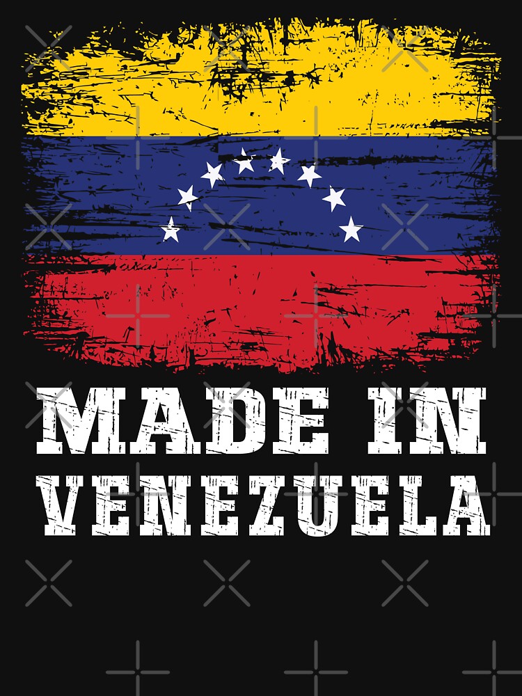 Made In Venezuela Vintage Distressed Flag Country Pride by Dmetalx Art Apparel